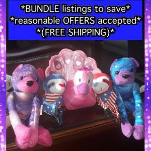 Lot of 5 mini stuffed animals